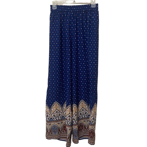 Pants - Boho Pullon wide‎ leg pants Medium elastic waist comfort bohemian